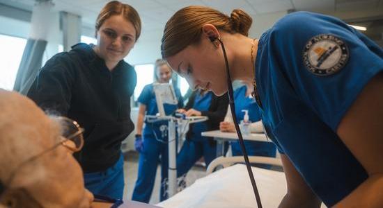 BS in Nursing students in the Accelerated program learn new and important patient skills as they pursue their degree on a fast-track to a nursing career at the University of Southern Maine.