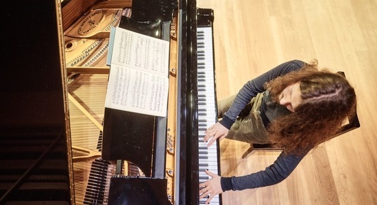 Piano Pedagogy Concentration students have the opportunity to practice and perform on acoustic greats — Steinway pianos at USM.