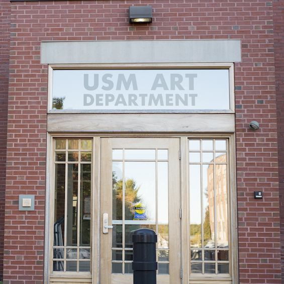 Exterior shot of the USM art department.