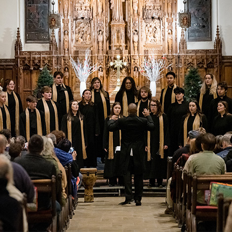 The Chamber Singers perform at Williston-Immanuel Church in Portland.