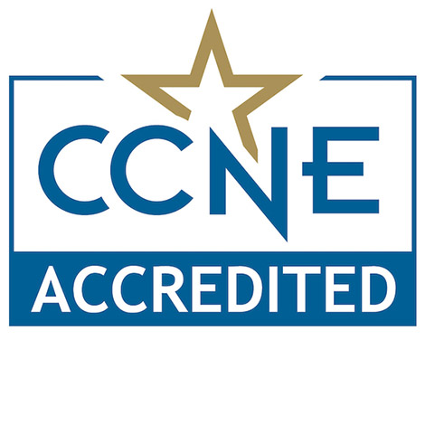 Logo with the reads "CCNE Accredited."