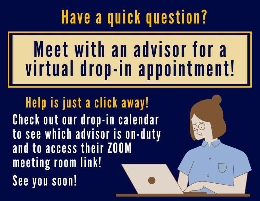 Meet with an advisor for a quick 15-20 minute appointment