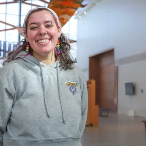 Lizzy Fogg in the Crewe Center for the Performing Arts