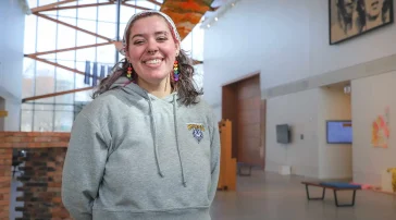 Lizzy Fogg in the Crewe Center for the Performing Arts