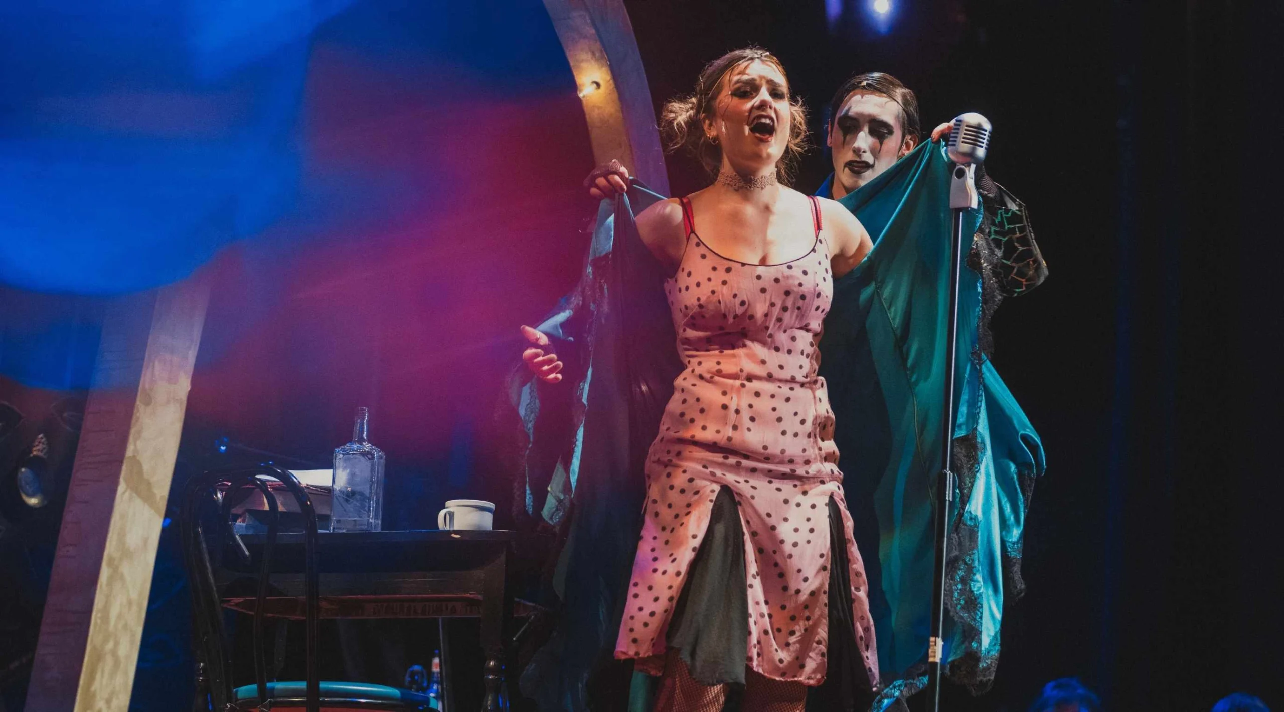 Karoline Brechter as Sally Bowles in Cabaret.