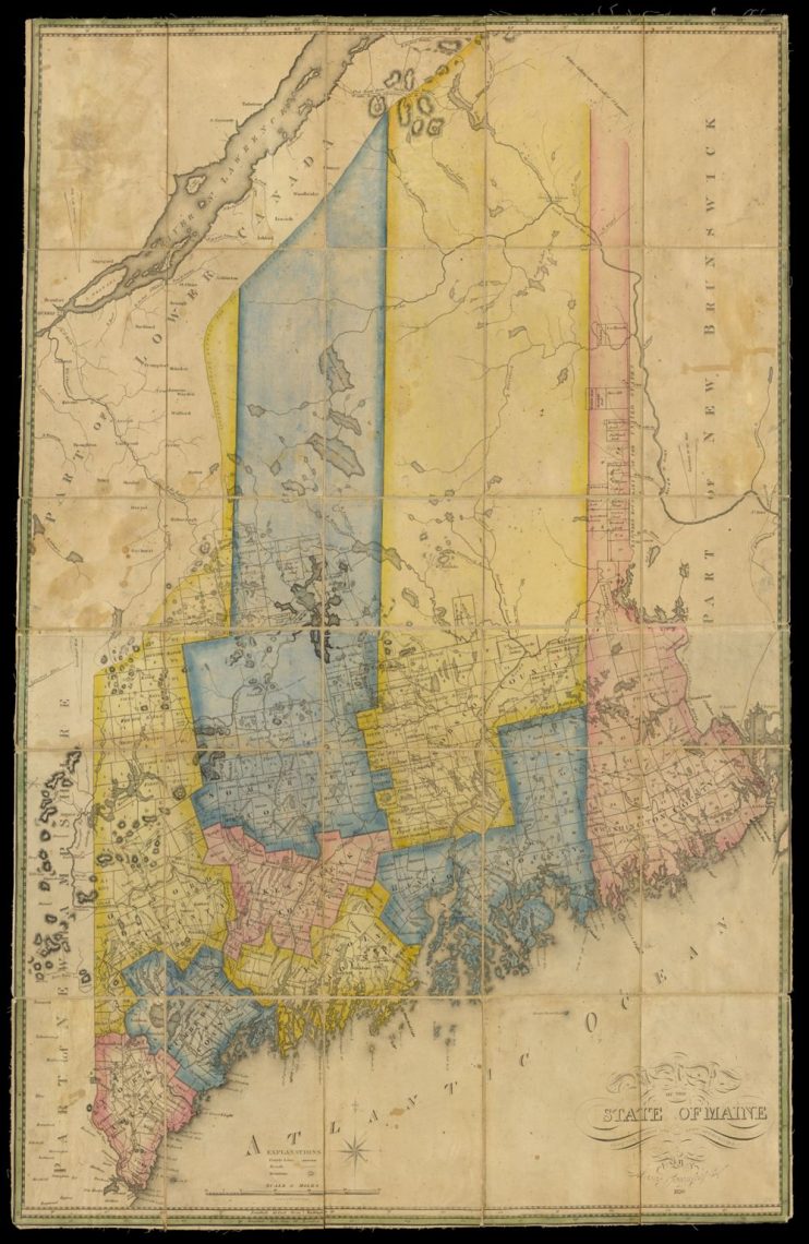 A Map of the State of Maine from the Latest and Best Authorities. Moses Greenleaf, 1820. Osher Collection.