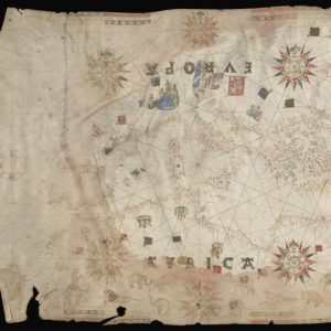 Portolan Chart of the Mediterranean Region. Bartolome Olives, 1583. Osher Collection.