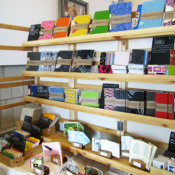 Book Arts Bazar selling display of handmade books