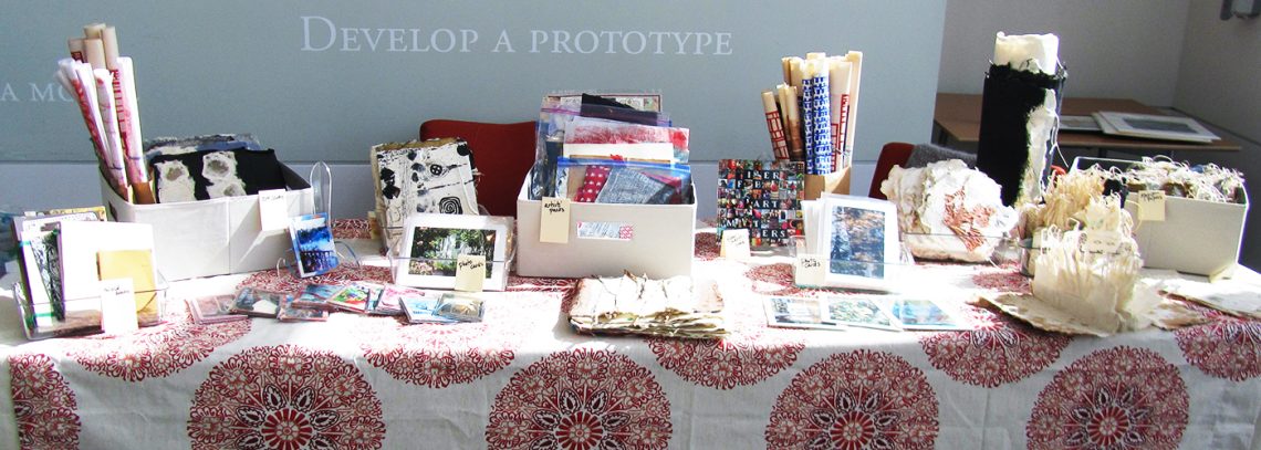 Image of Seller's Table at the Book Arts Bazaar