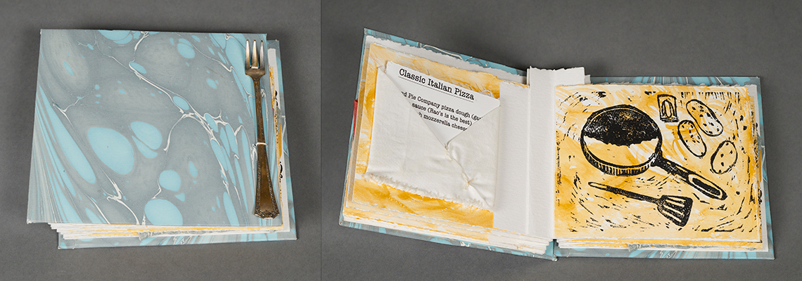 Artist's Book, Comfort Foods, by Olivia Dyer