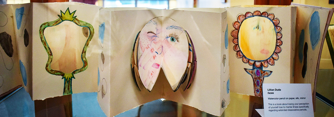 Image of Artist book, Faces, by Lillian Duda.