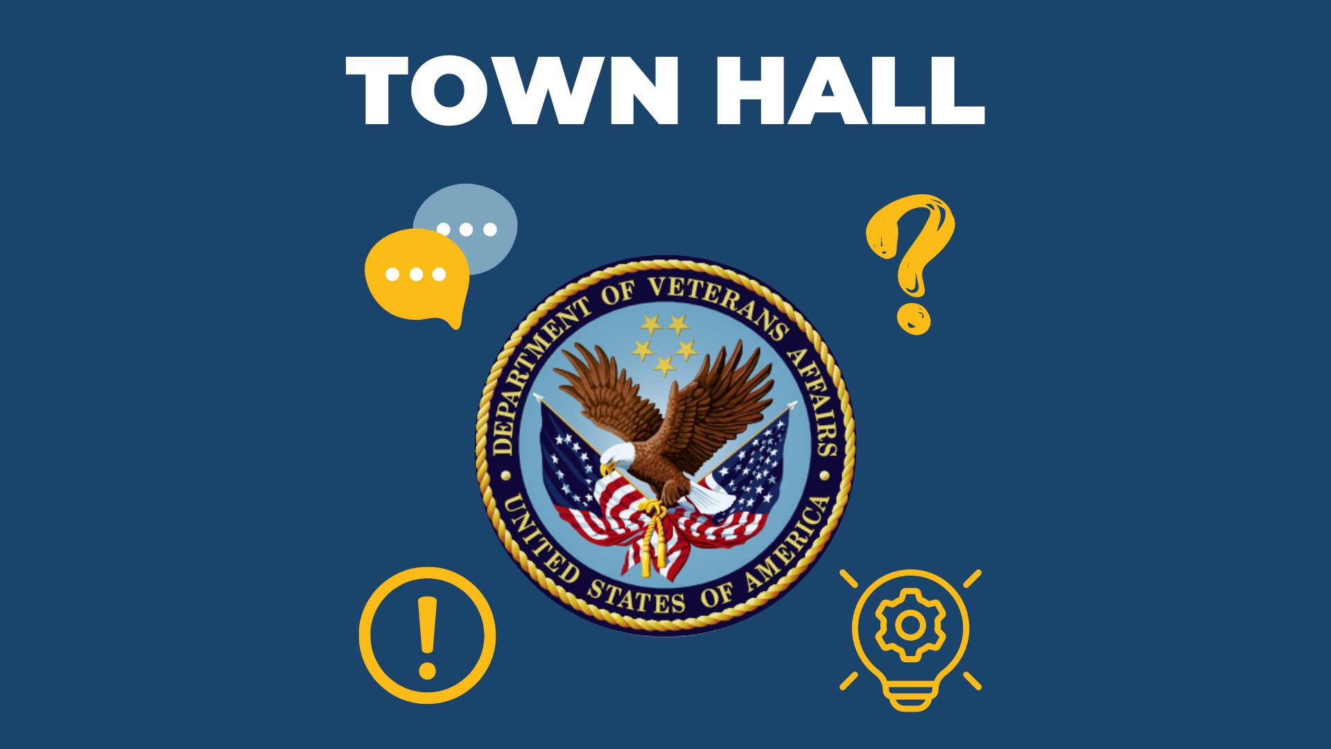 Town Hall with VA logo