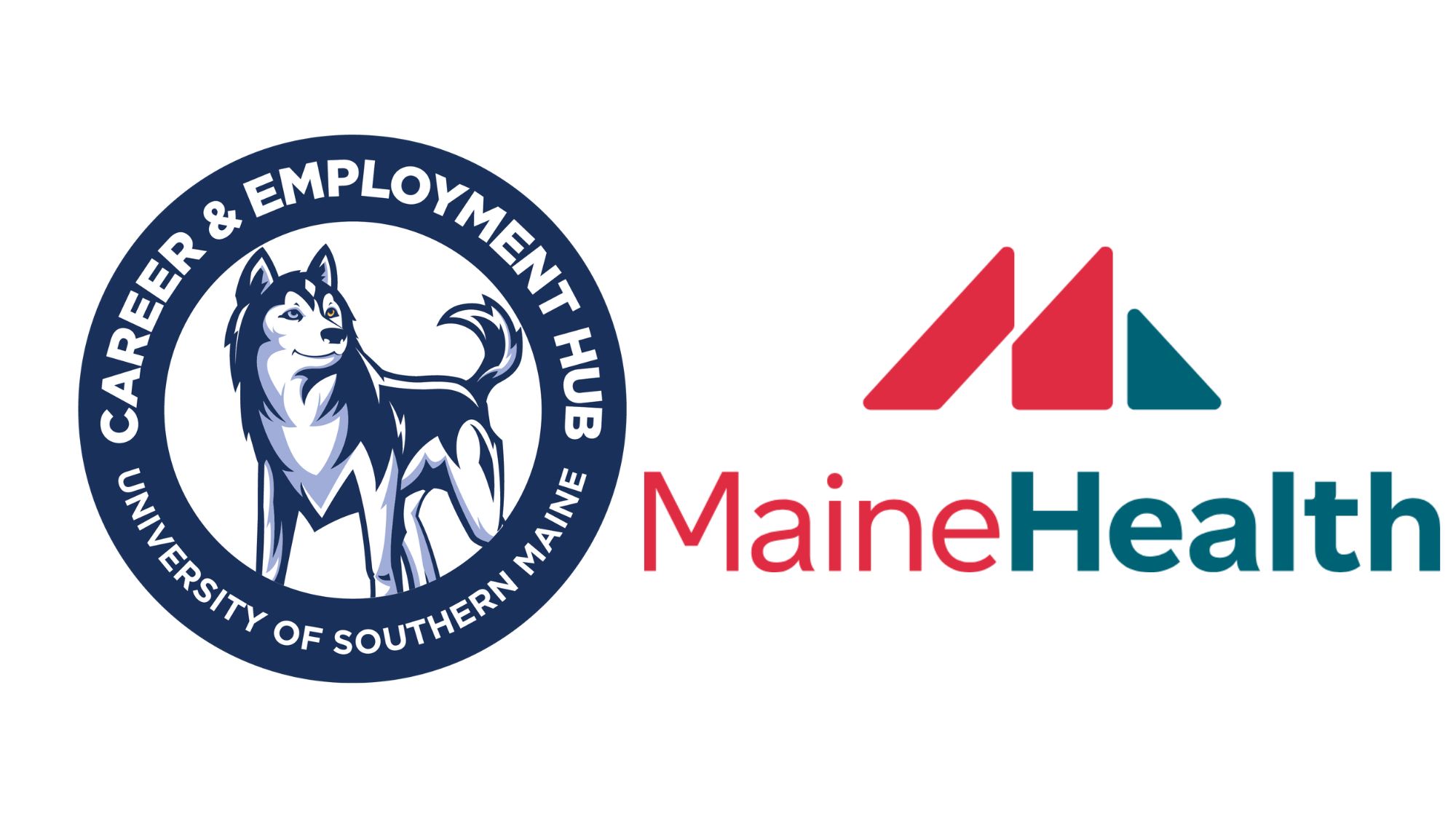 Career and Employment Hub logo and MaineHealth logo