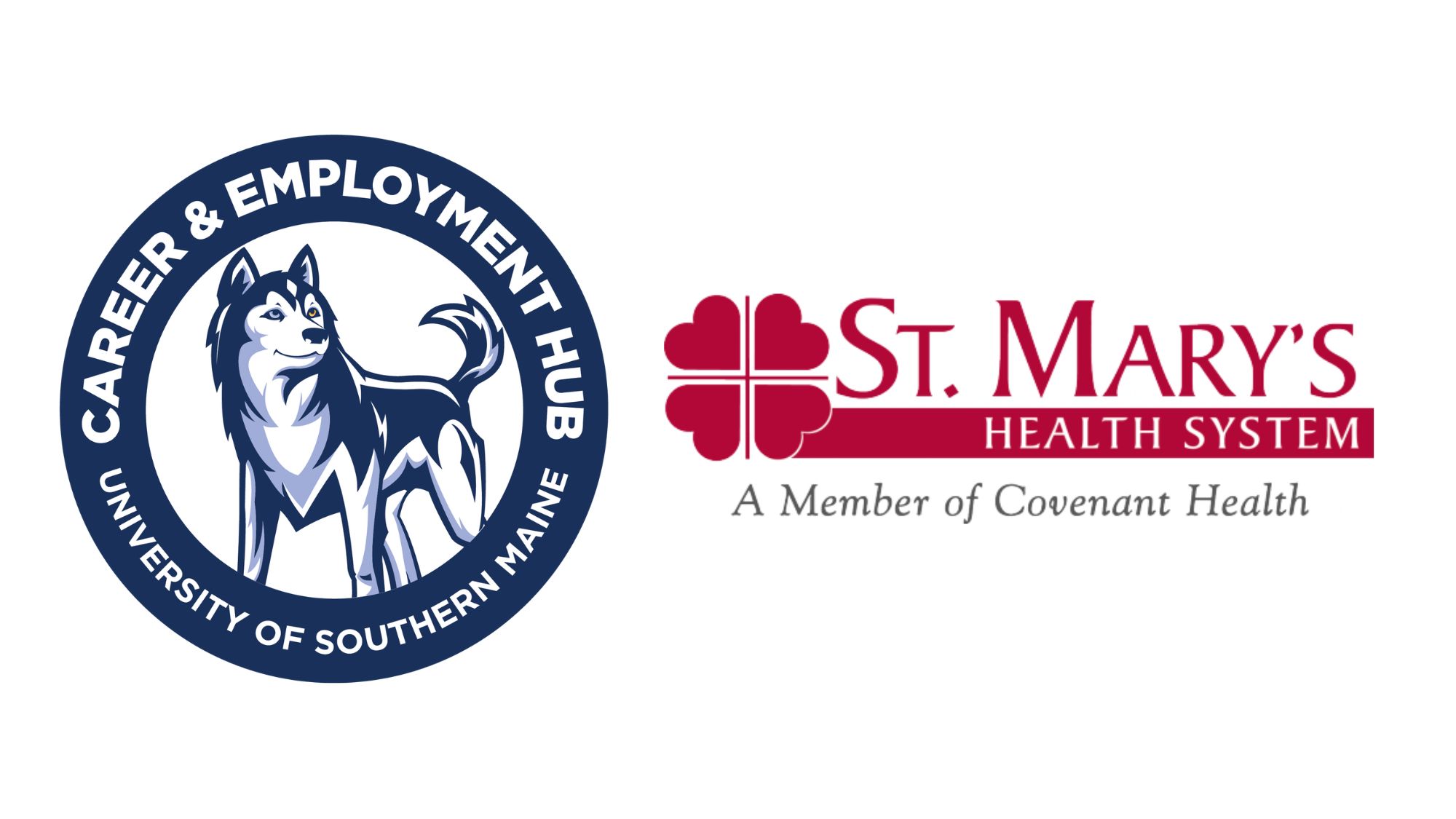 Career and Employment Hub logo and St Mary's health System logo