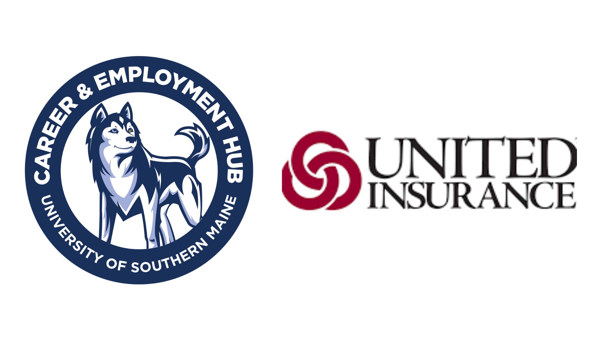 Career and Employment Hub logo and United Insurance logo