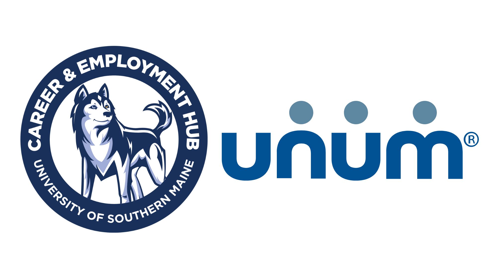 Career and Employment Hub logo and Unum logo