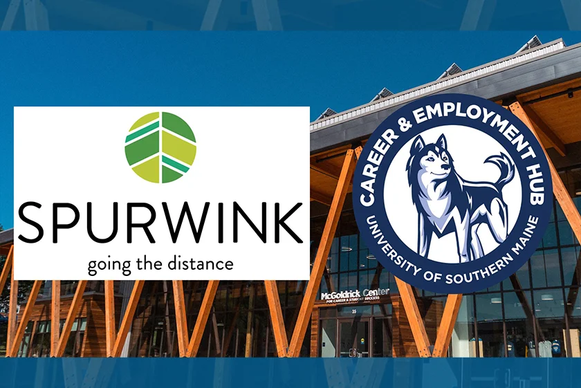Spurwink logo and the Career & Employment Hub graphic