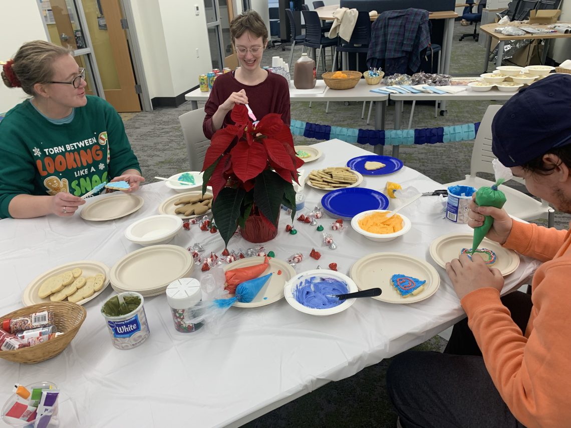 This photo is from a Winter Celebration event for the SEHD community also hosted by the Educators of Tomorrow! Club