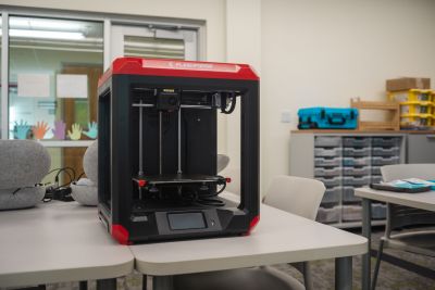 Photograph of the Flash Forge 3D printer