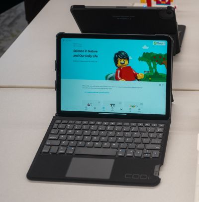 iPad Air with keyboard case