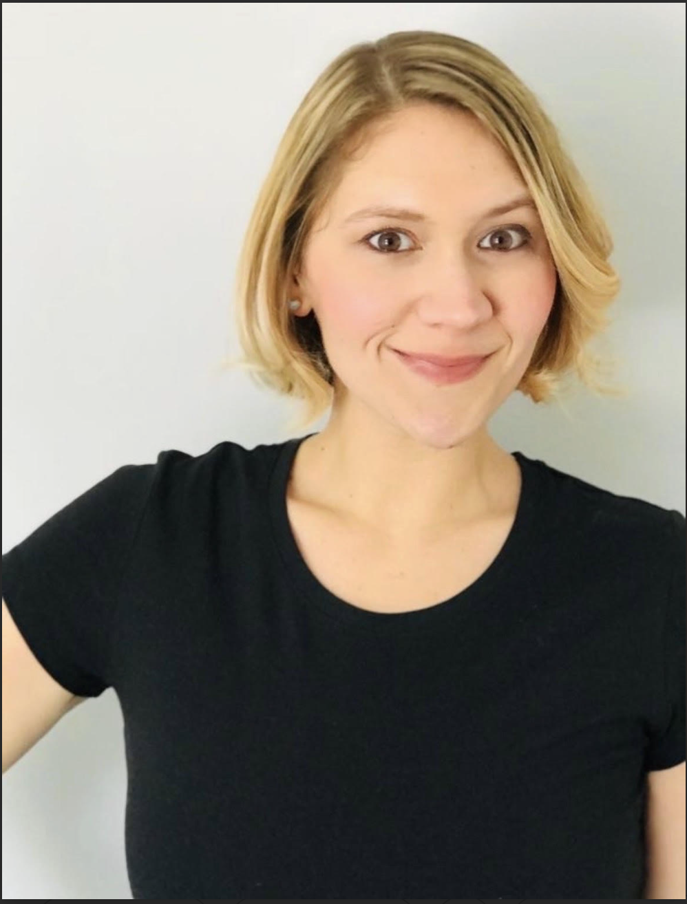 Headshot of Megan Bosarge in a black t shirt