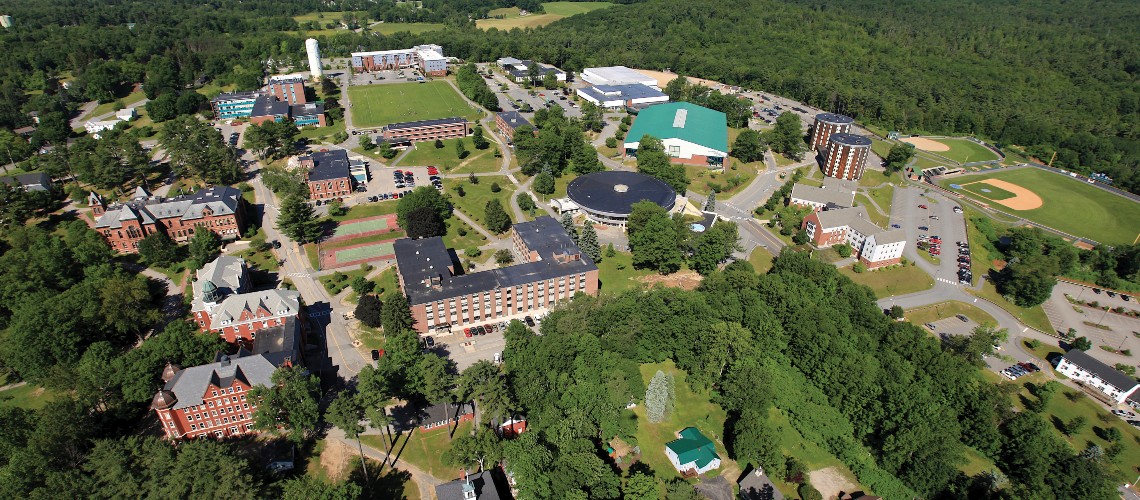 Aerial view of the Gorham Campus