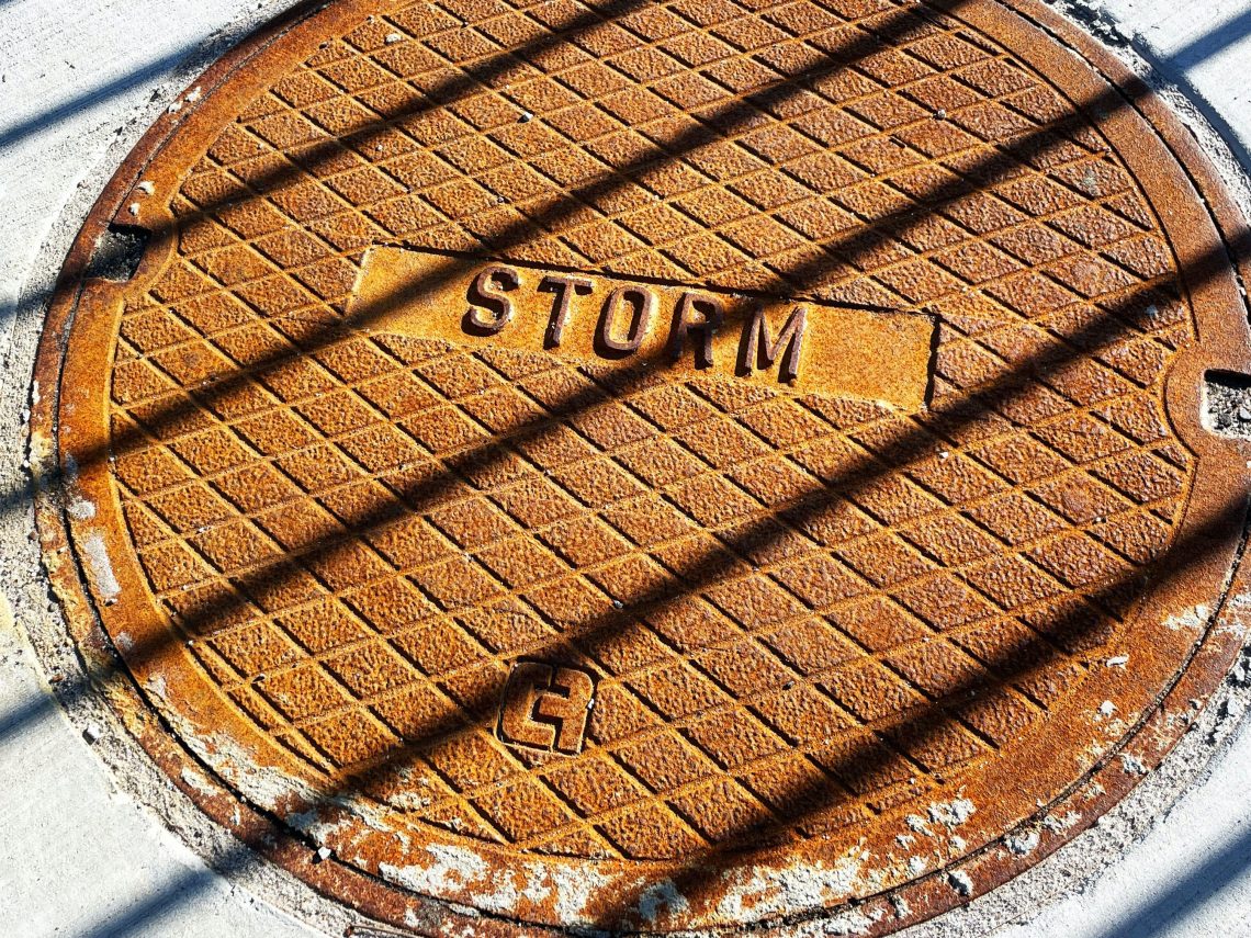 A storm drain
