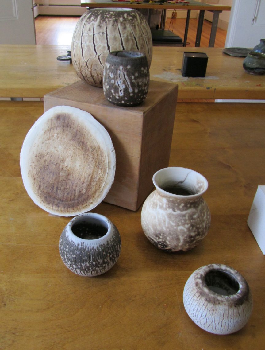Various Ceramic pieces from alternative firing