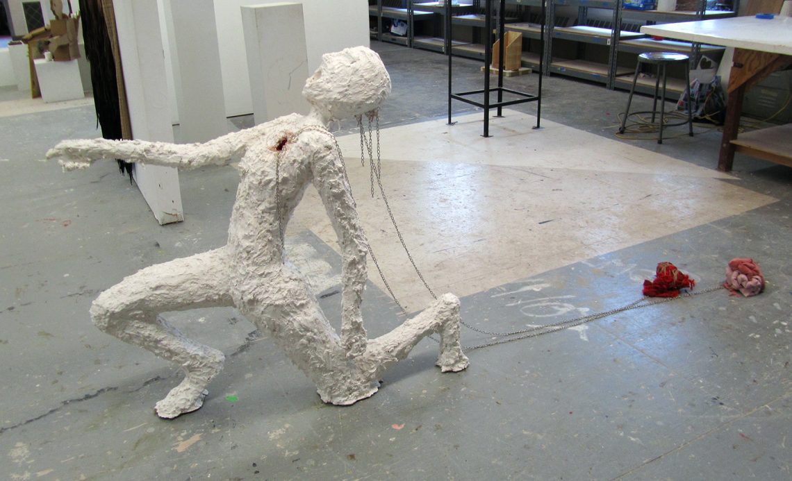 Plaster Sculpture by Kiki Huntress