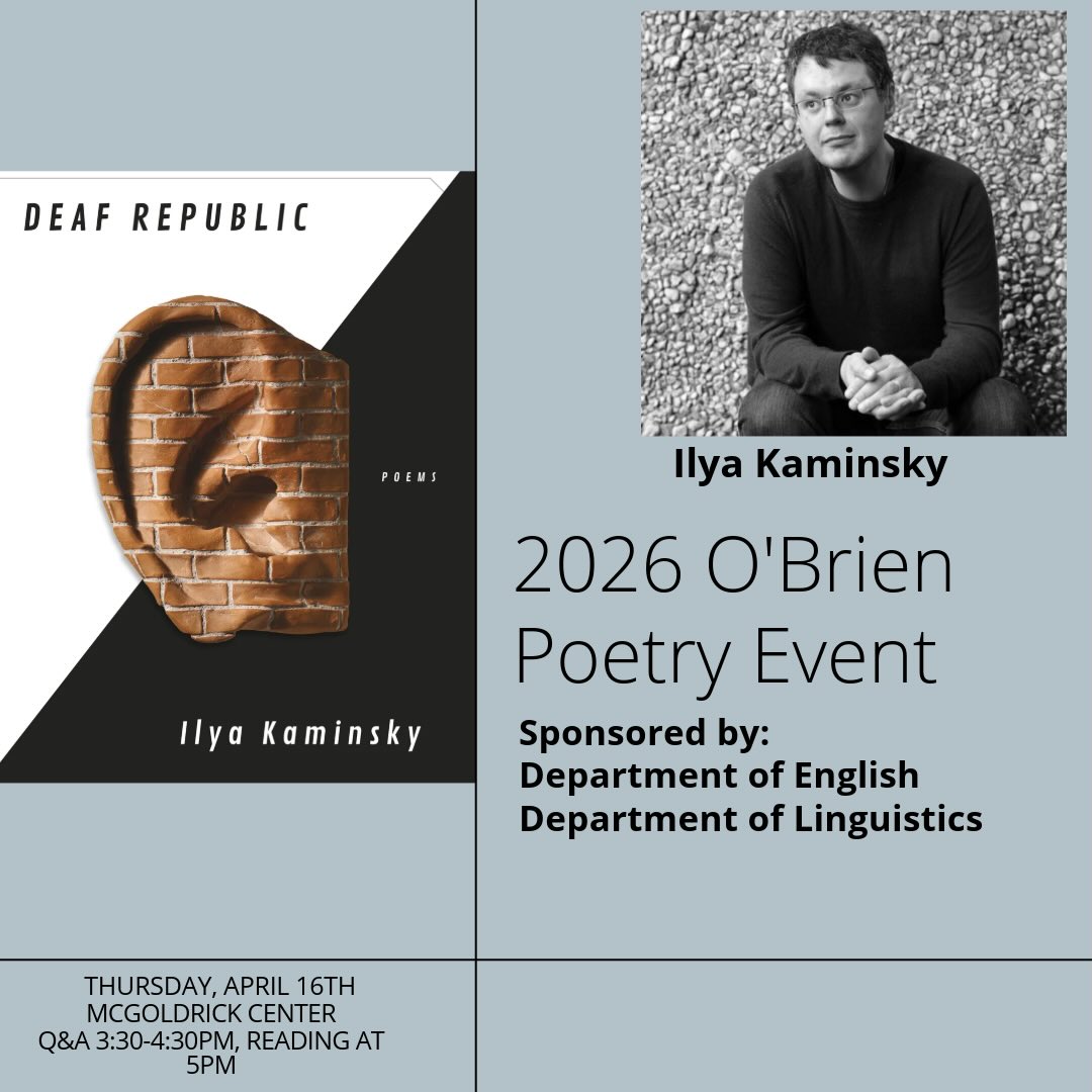 O'Brien Poetry Event - April 16