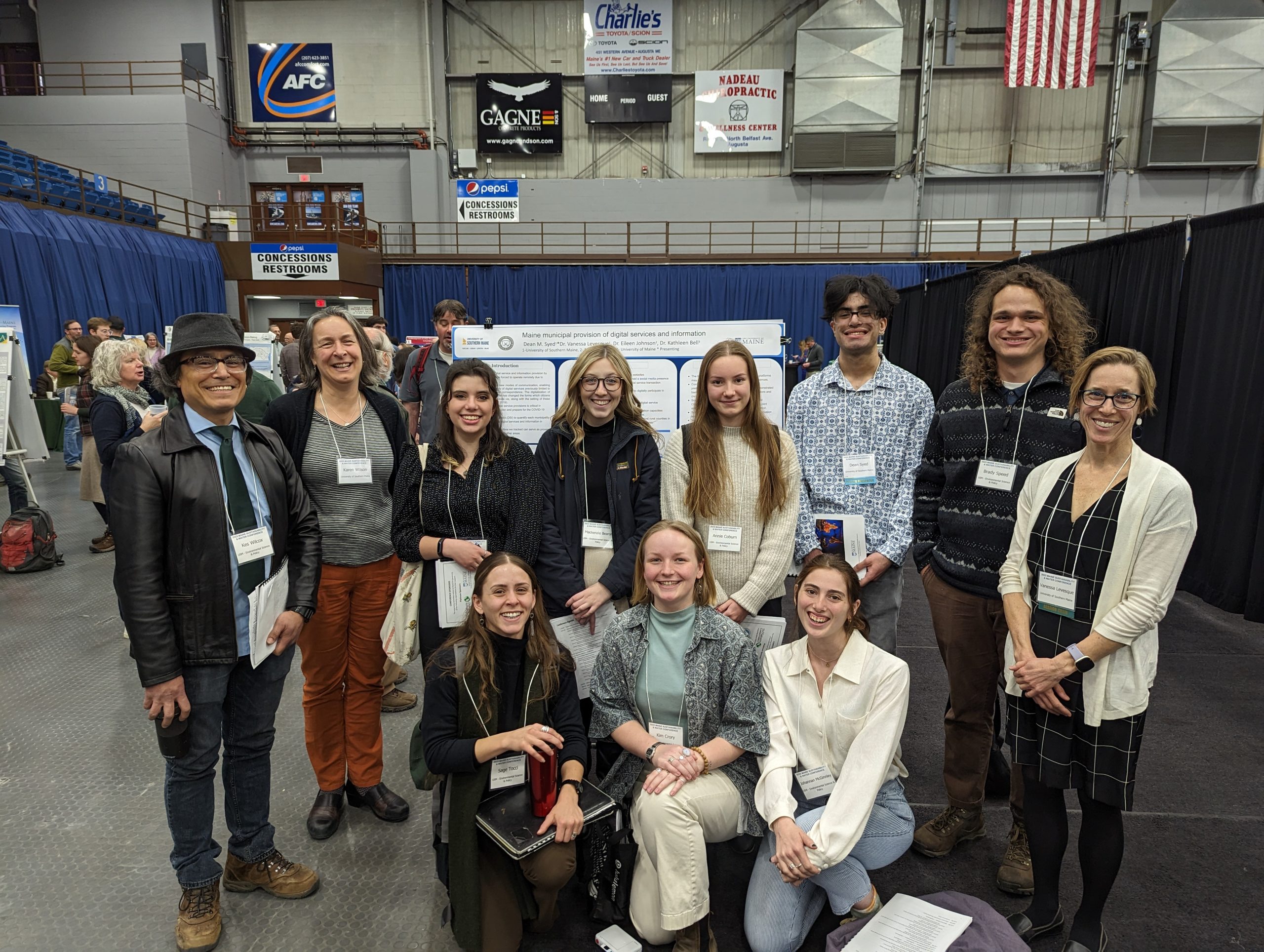 Students attending 2023 Maine Sustainability & Water Conference