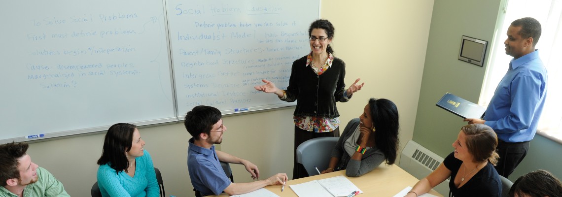 Students listening to a lecture