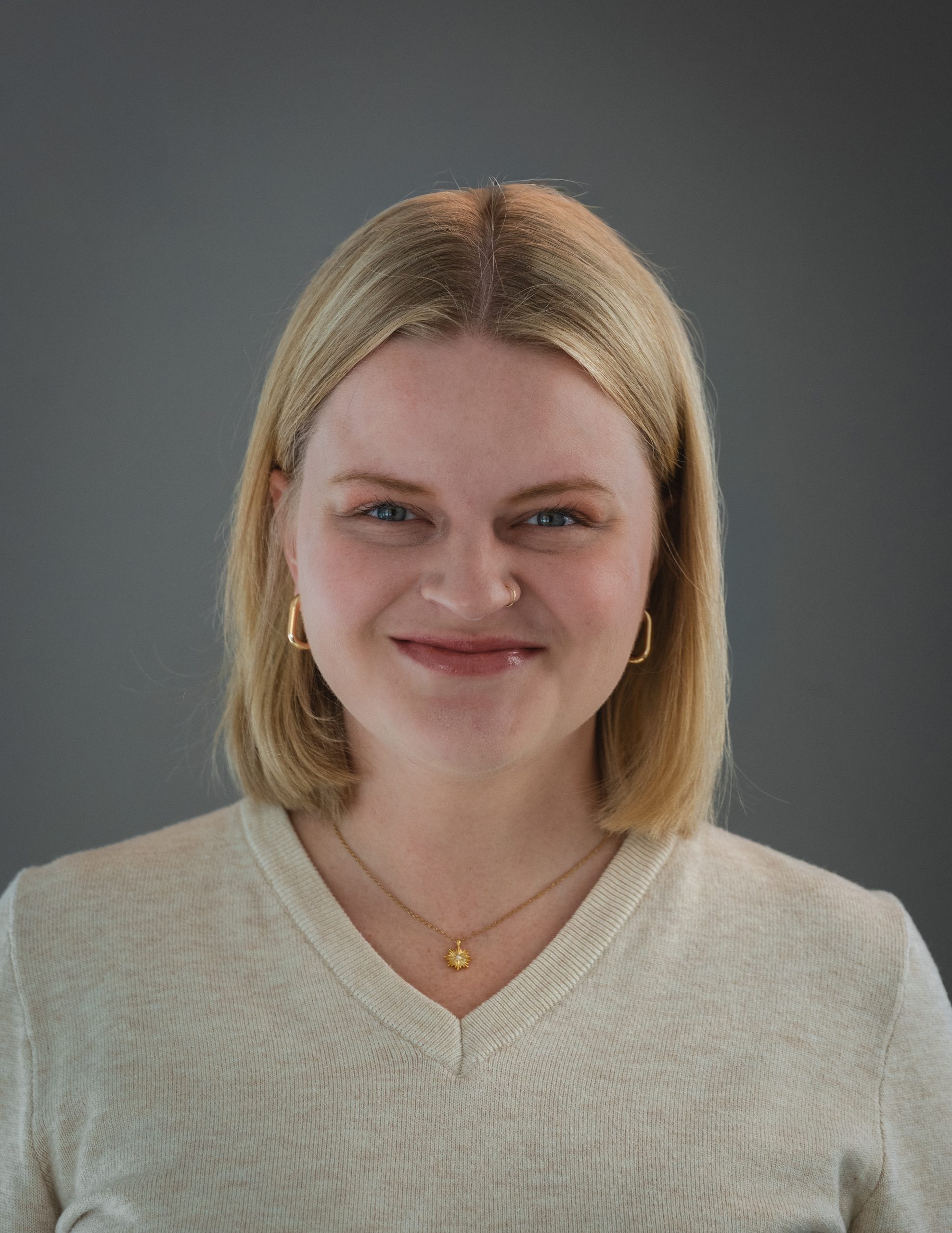 Selfie of woman smiling