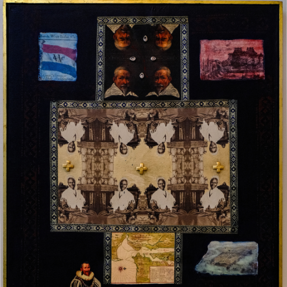 Billy Gerard Frank's painting entitled: Indigo Entanglements, No, 11