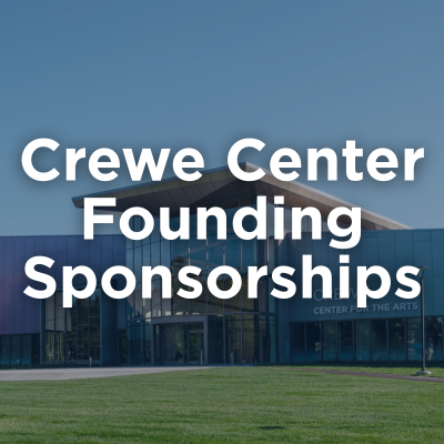 image with superimposed text Crewe Center Foundding Sponsorships