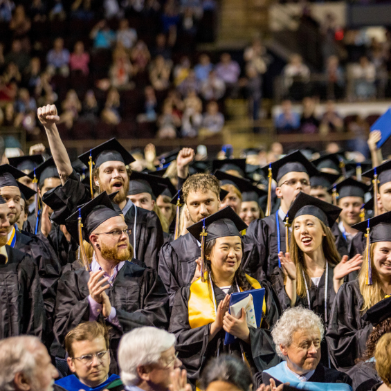 USM graduates in caps and gowns