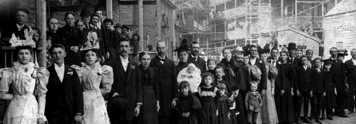 Tancrel-Philippon wedding in Little Canada, late 1800s.