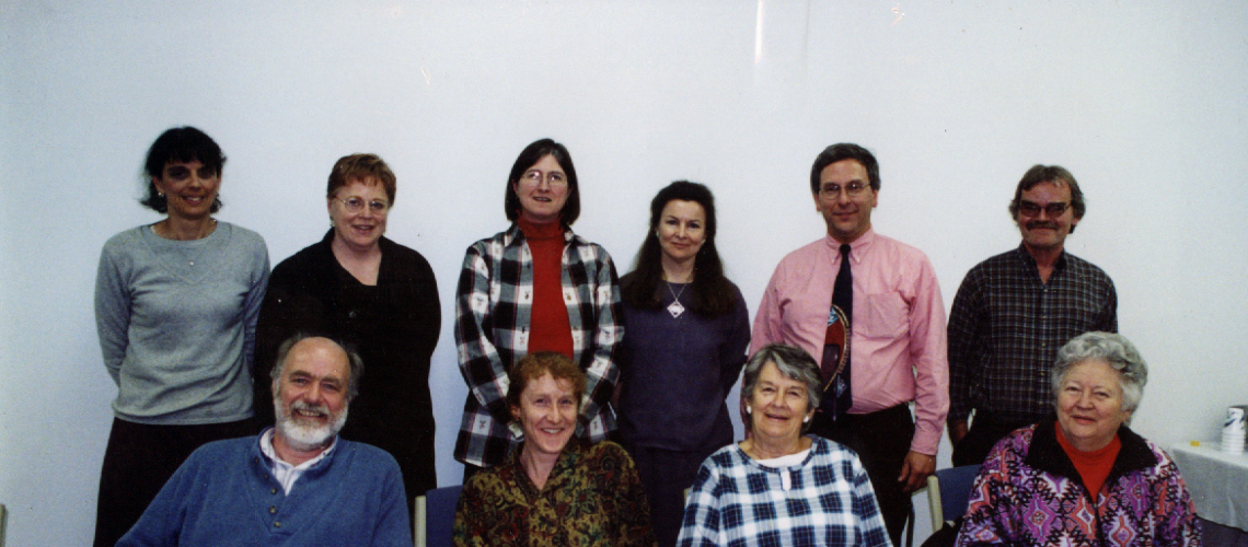 Color image of board members in 2000.