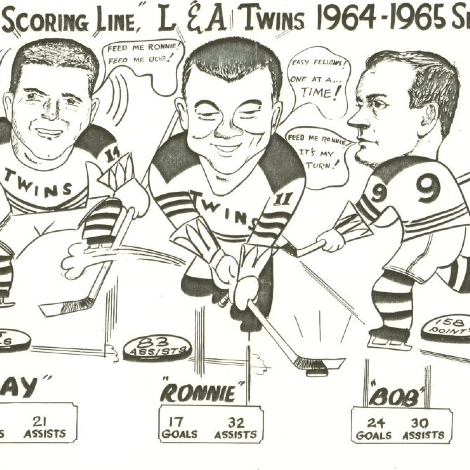 L-A Twins Hockey caricature