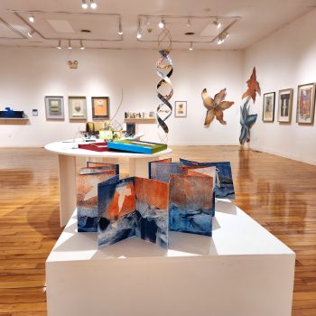 "Hidden Stories," Installation view, 2023. University of Southern Maine Art Gallery. Photo by Kat Zagaria Buckley.