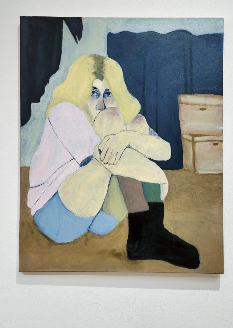 Cyrus Smith, "Blonde," 2022. Oil on canvas, 24 x 30 in.