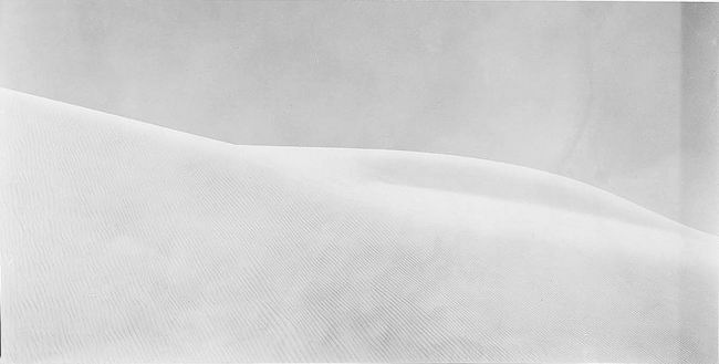 Todd Webb, "White Sands, NM," 1961. Silver gelatin print, 16 ¾ x 20 ¾ in. University of Southern Maine Collection.