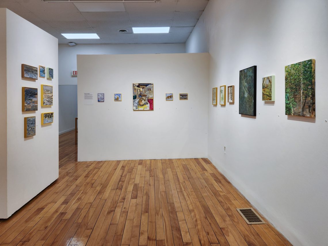 Artwork by Kristin Golden, Installation View. Part of the "2023 Bachelor of Fine Arts and Bachelor of Arts Exhibition," University of Southern Maine Art Gallery.