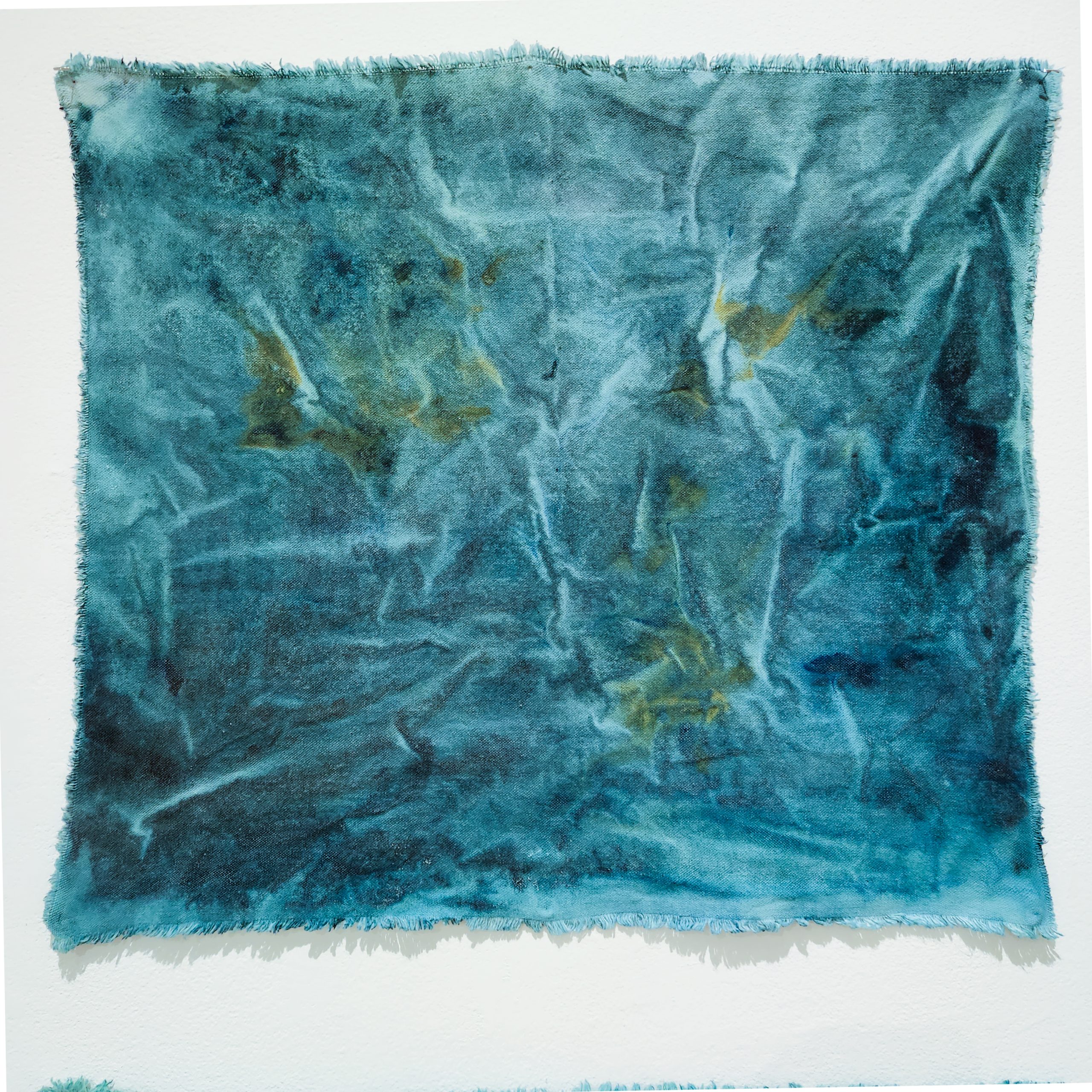 Krystal Yavicoli, "Dredge," 2023 Ink and snow on canvas 20 x 17 ½ in.