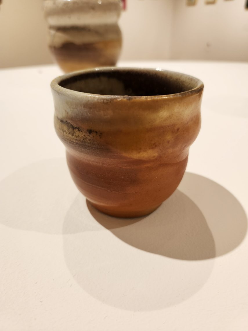 Annika Soderberg "Elpis" 2022. Stoneware, 3 1/4in. long x 3 1/4in. wide x 3in deep. Part of the "2023 Bachelor of Fine Arts and Bachelor of Arts Exhibition," University of Southern Maine Art Gallery.