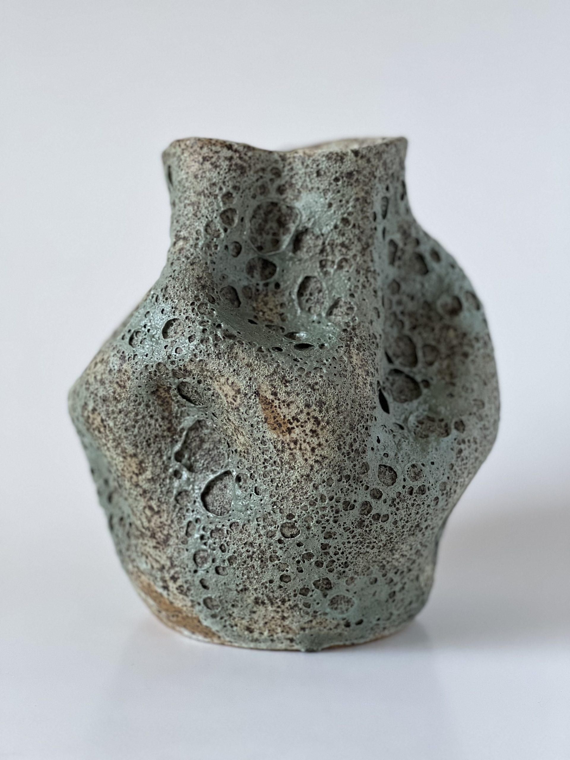 Krystal Yavicoli, "Mama Lichen," 2023/ Ceramic and glaze 8 ¼ x 6 ½ x 5 ¾ in.