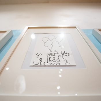 Libby Paloma, "Ingredients" (detail), 2023. Installation: 13 framed drawings; dimensions variable. Photo: Jack Stolz.