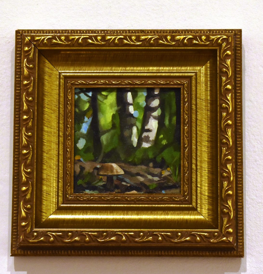 Claire Richardson, Untitled #12, 2024, Oil on Board, 8 1/2 in framed, 10 1/2 in framed, 1 1/8 in