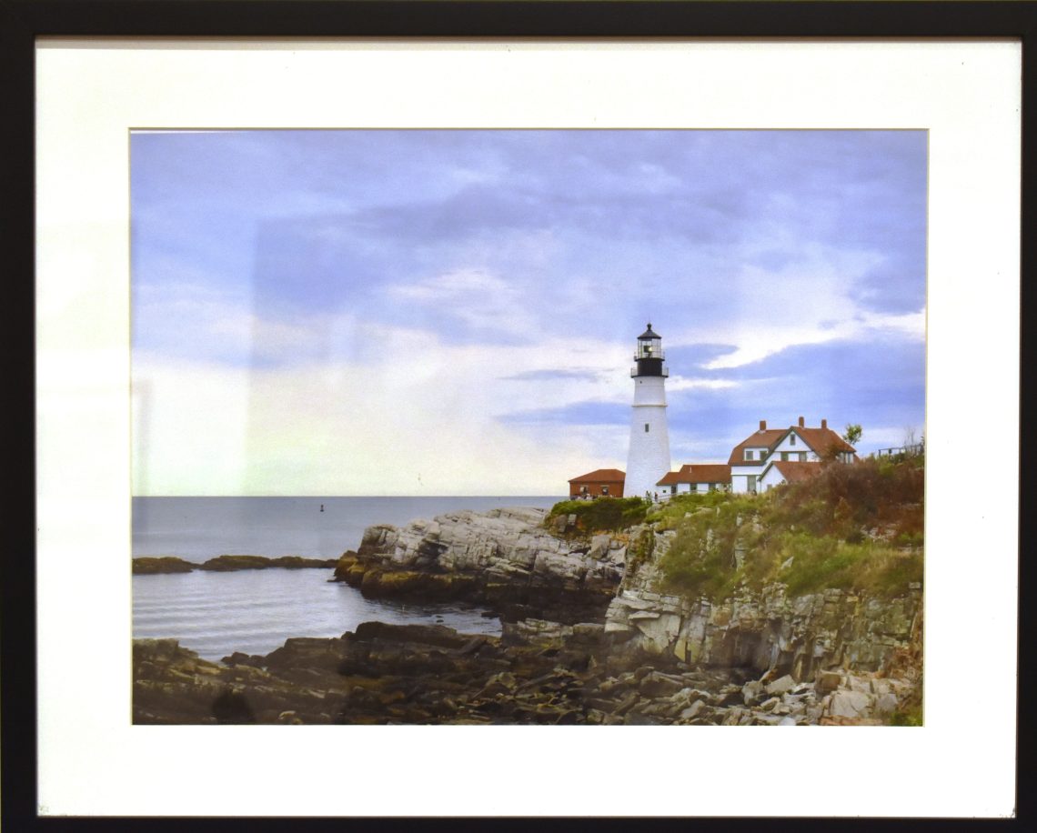 Tabitha Burgess, Portland Head Light, 2024, Digital Photo Printed on Luster Paper with Archival Ink, 21 ½, 26 ½ in.