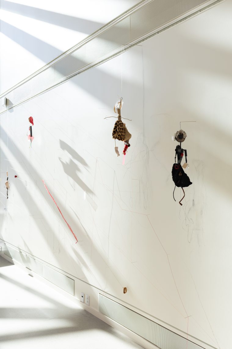 Work by Kristin Mariani. Part of "Of Sibyls and Source: Ranges and Ruptures," 2026. Crewe Center for the Arts at the University of Southern Maine. Photo: Marion Earley.